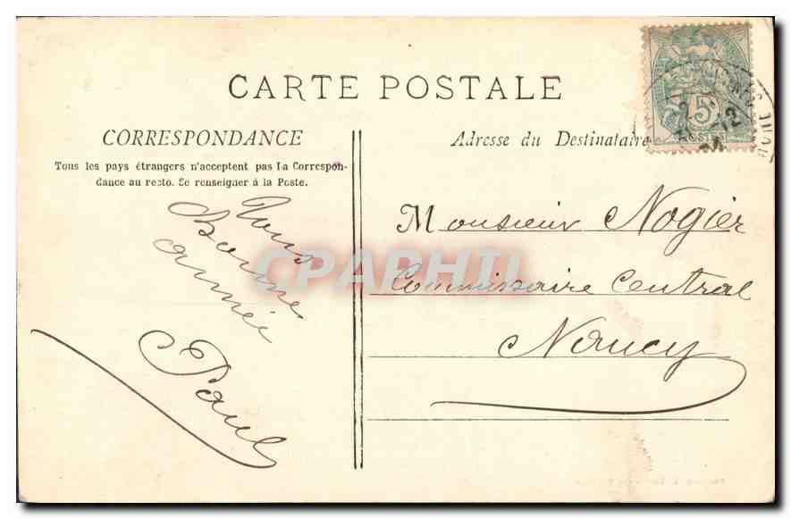 CPA Marseille La Corniche Anse du Prophete  — Verso