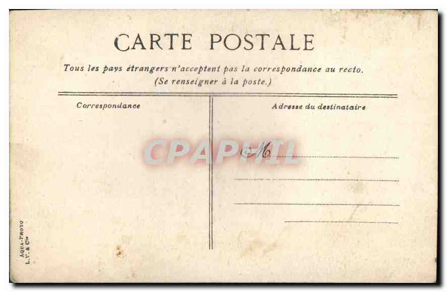 CPA Marseille  — Verso