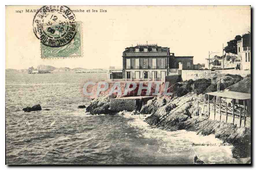 CPA Marseille La Corniche et les Iles 