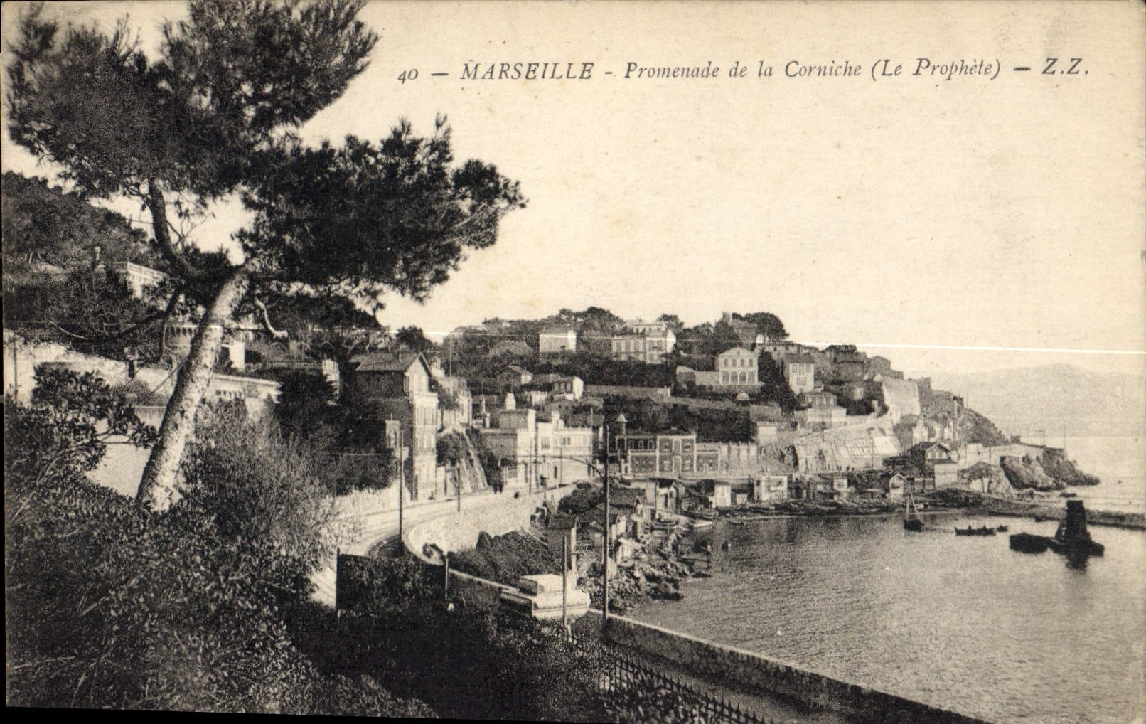 CPA Marseille Promenade de la Corniche Le Prophete 