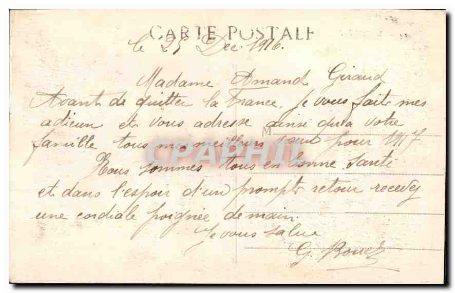 CPA Marseille Promenade de la Corniche Anse du Prophete  — Verso