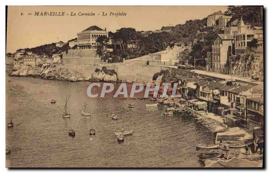 CPA Marseille La Corniche Le Prophete 