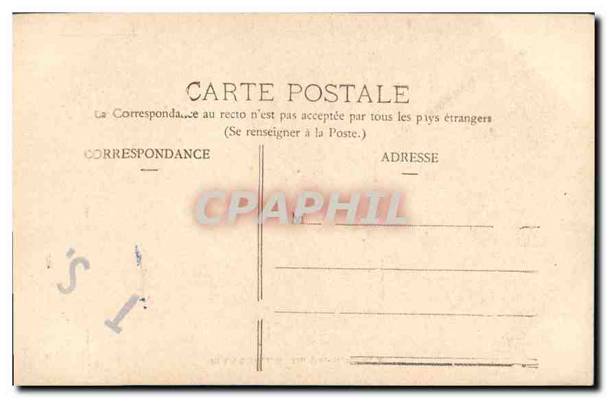 CPA Marseille La Corniche  — Verso