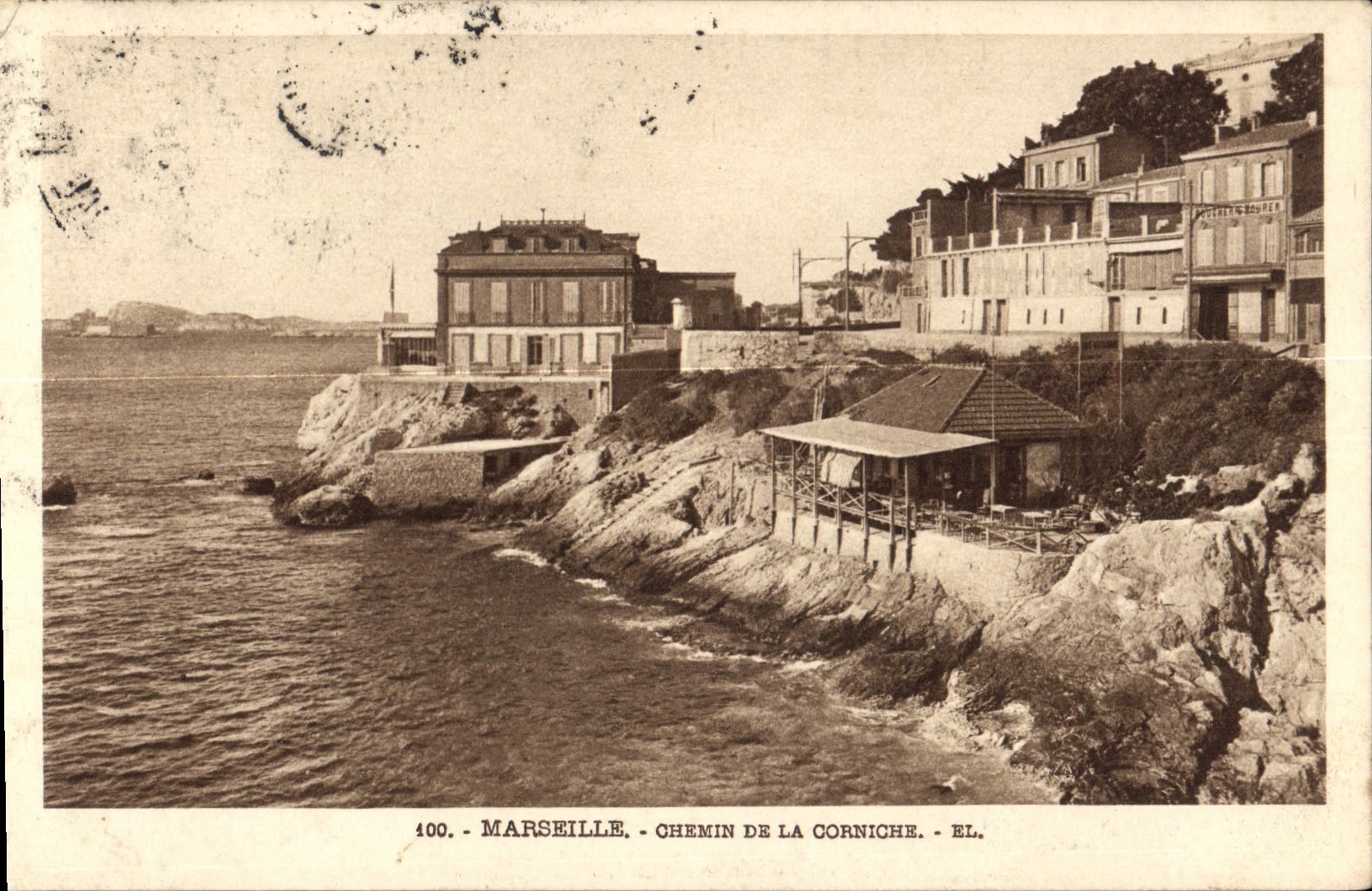 CPA Marseille Chemin de la Corniche 