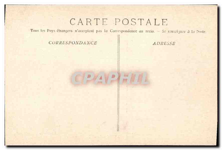 CPA Marseille La Corniche  — Verso