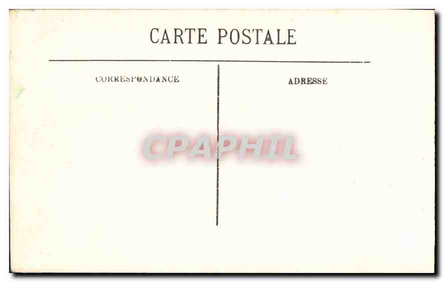 CPA Marseille Le Prophete  — Verso