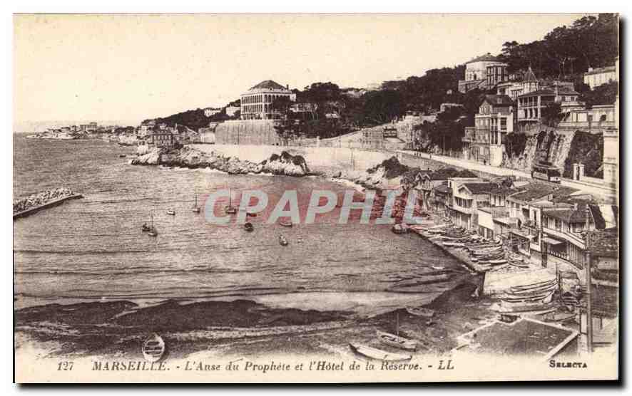 CPA Marseille L'Anse du Prophete et l'Hotel de la Reserve 