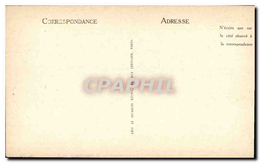 CPA Marseille L'Anse du Prophete et l'Hotel de la Reserve  — Verso