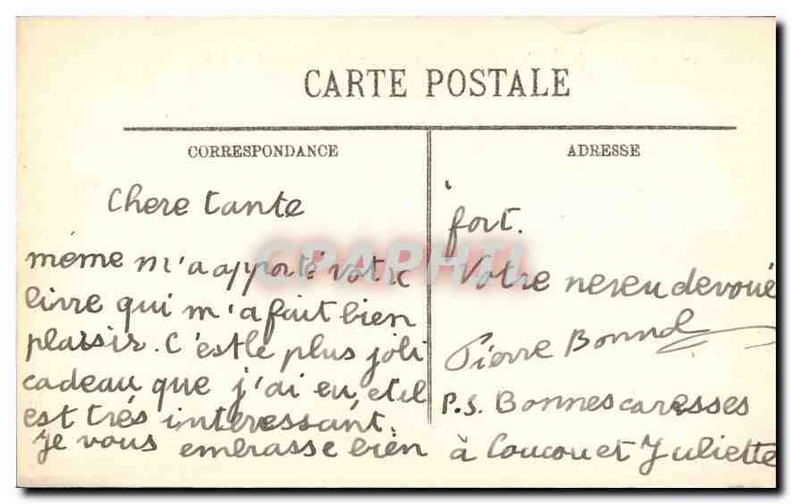 CPA Marseille La Corniche l'Anse du Prophete et le Restaurant  — Verso
