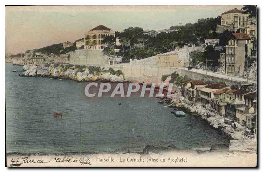 CPA Marseille La Corniche Anse du Prophete 