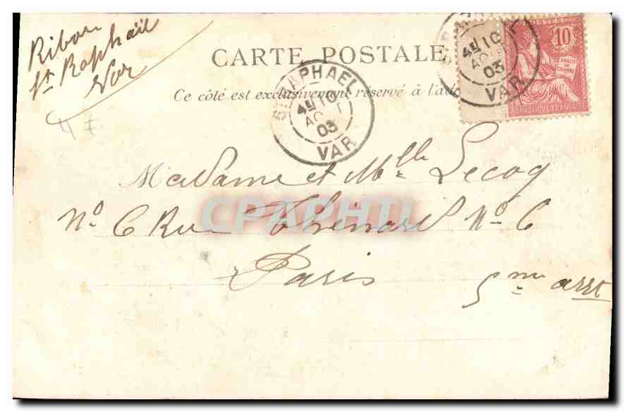 CPA Marseille Notre Dame de la Garde  — Rückseite
