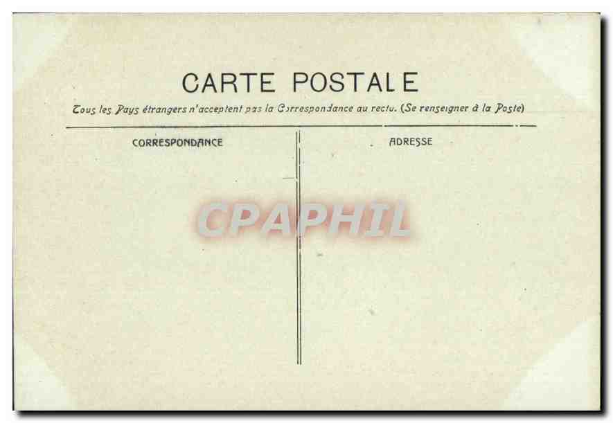CPA Marseille La Corniche Le Prophete  — Verso