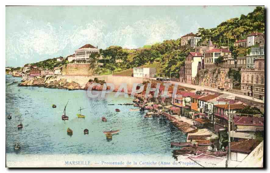 CPA Marseille Promenade de la Corniche Anse de Prophete 