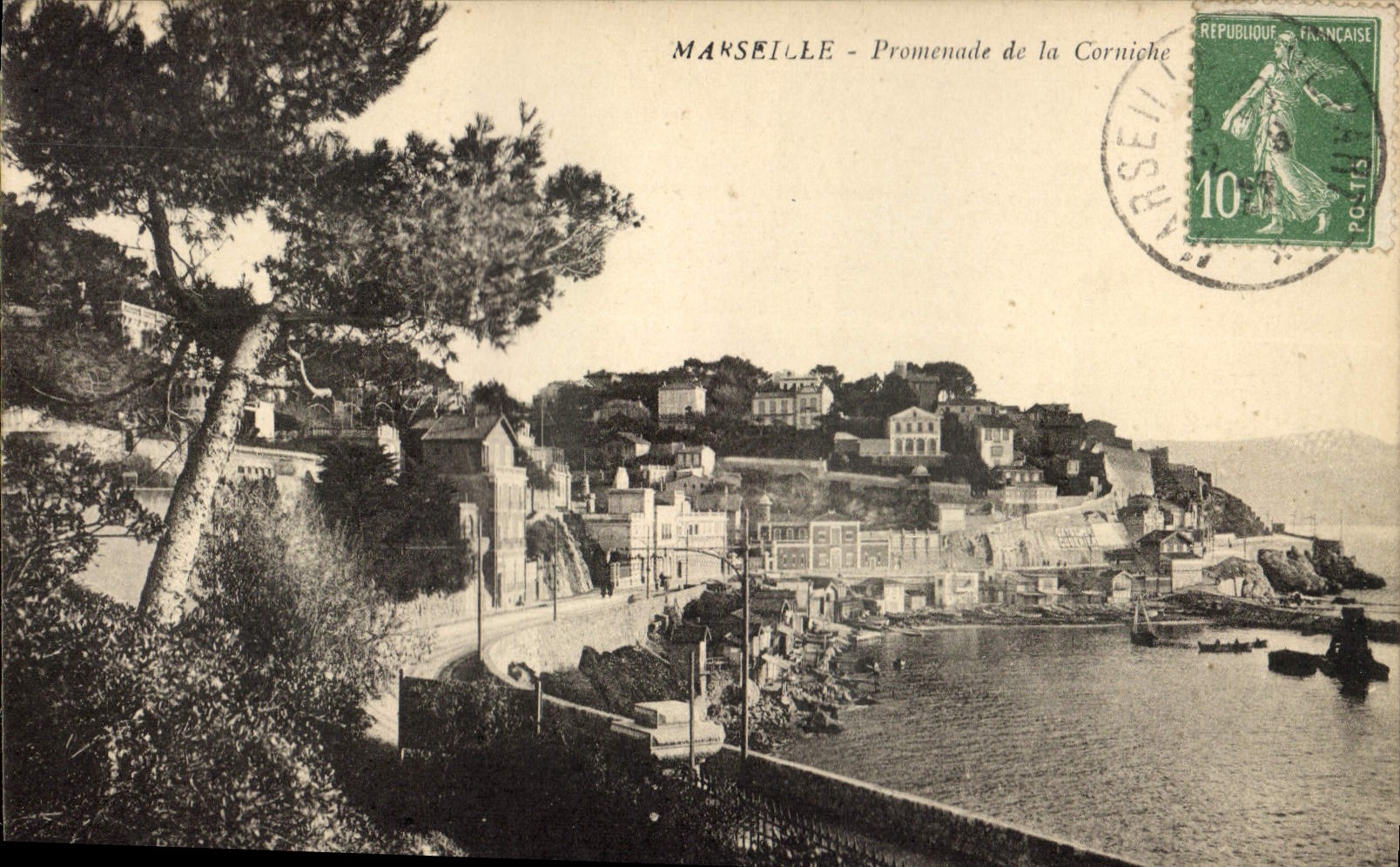 CPA Marseille Promenade de la Corniche 