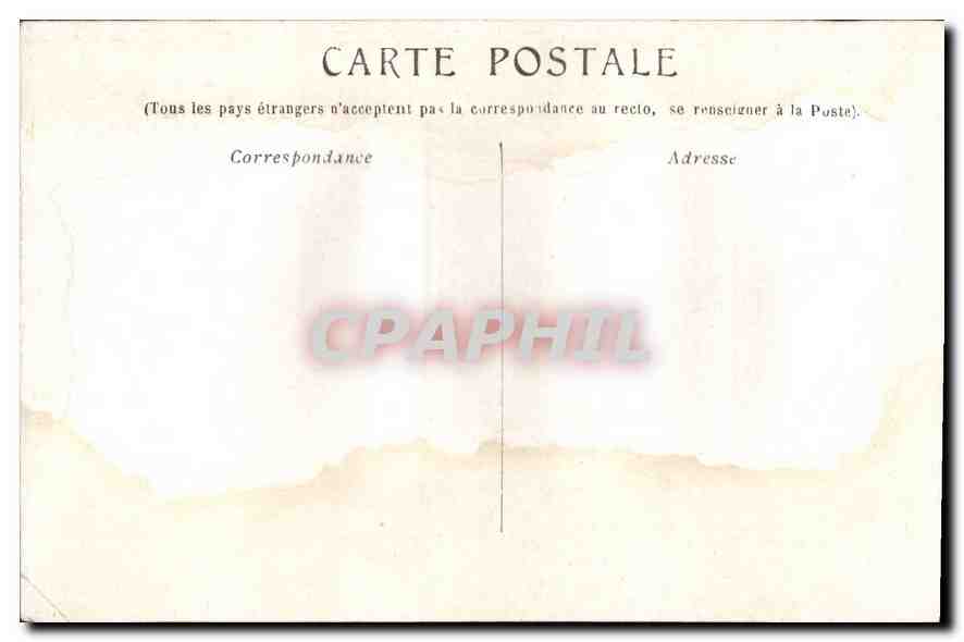 CPA Marseille La Corniche  — Verso