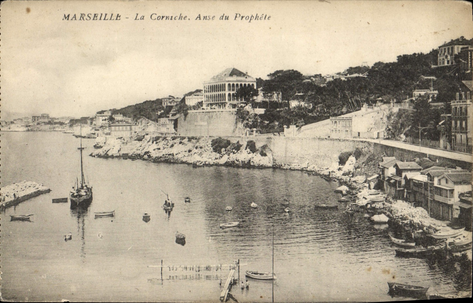 CPA Marseille La Corniche Anse du Prophete 