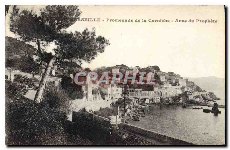CPA Marseille Promenade de la Corniche Anse du Prophete 
