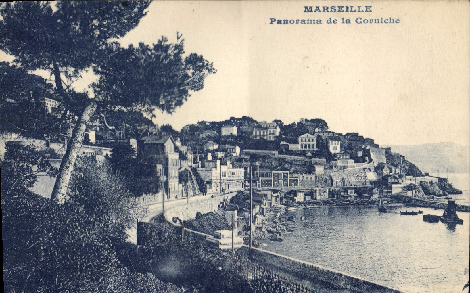 CPA Marseille Panorama de la Corniche 