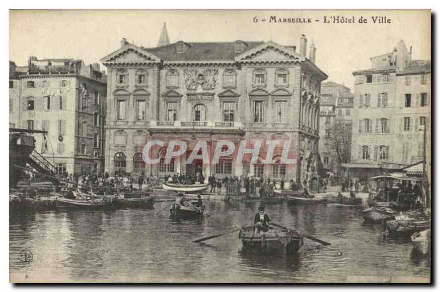 CPA Marseille l'Hotel de Ville 