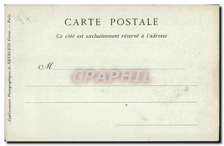 CPA Marseille Passerelle de l'Assemseur de Notre Dame de la Garde  — Rückseite