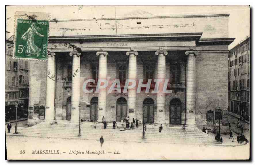 CPA Marseille L'Opera Municipal 