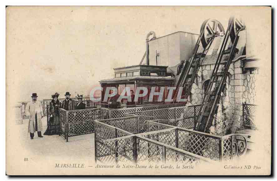 Marsella — Ascensor de Nuestra Señora de la Guardia, la salida — Collection ND Phot