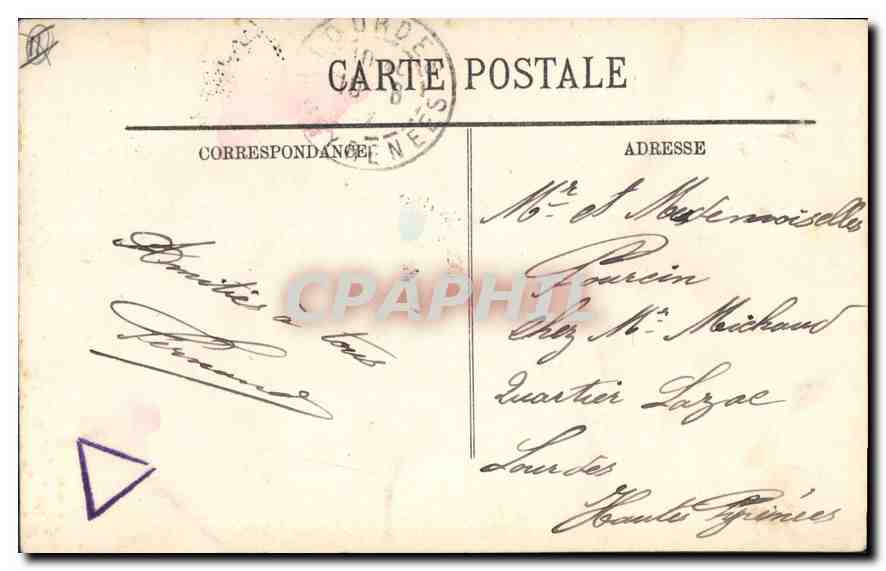 CPA Marseille Notre Dame de la Garde  — Rückseite