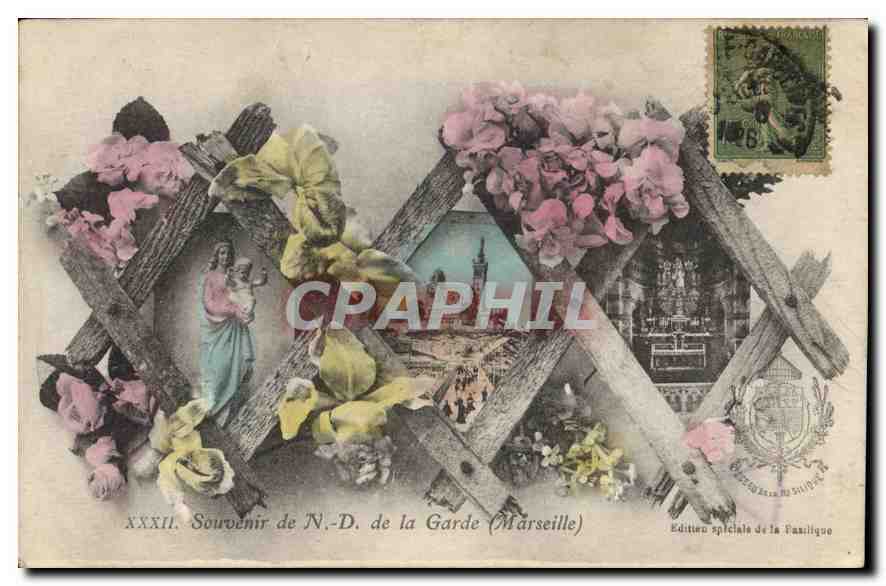 N.-D. de la Garde (Marsella) — Recuerdo — Edición especial de la Basílica, n° XXXXII