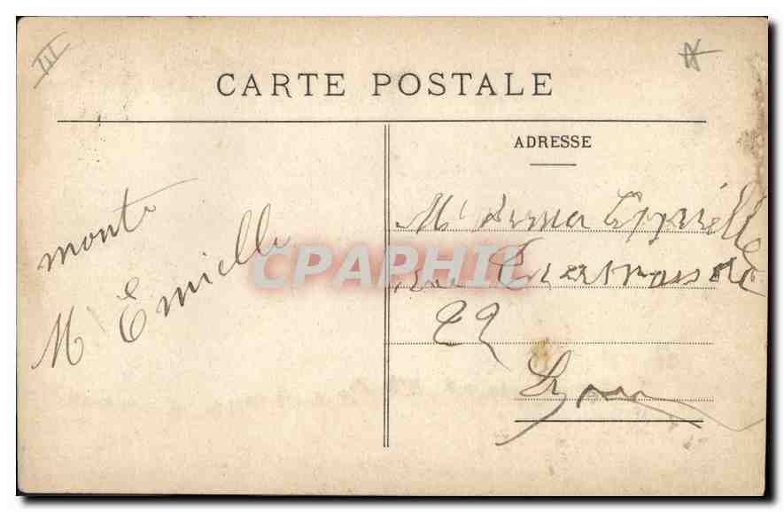 CPA Marseille Cabine de l'Ansenseurs de N D de la Garde  — Rückseite