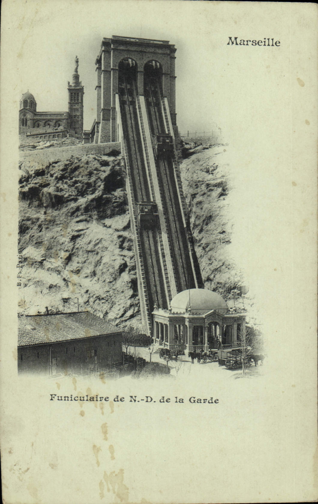 Funiculaire de N.-D. de la Garde — Marseille — B.F. Pujol
