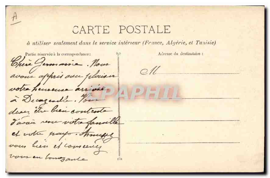 Marseille - Les Docks — vue des quais et des tramways — éditeur non identifié, n° 89 — Verso