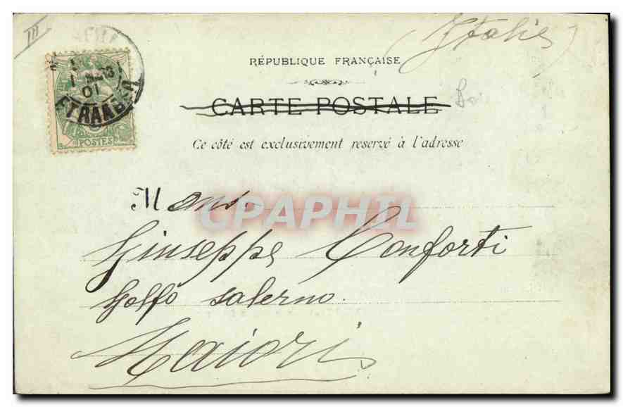 CPA Marseille Les Docks  — Verso