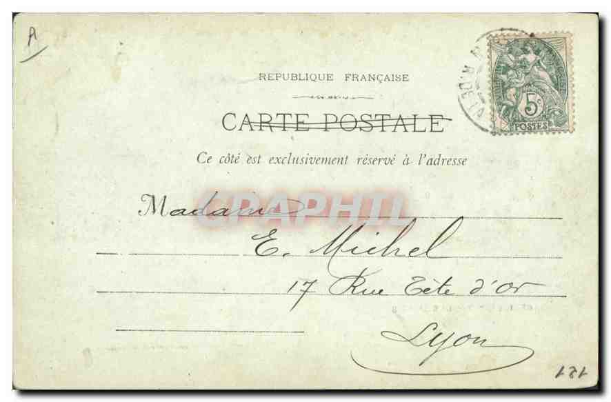 CPA Marseille Les Docks  — Verso