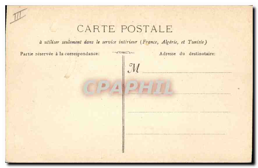 CPA Marseille Les Docks  — Verso