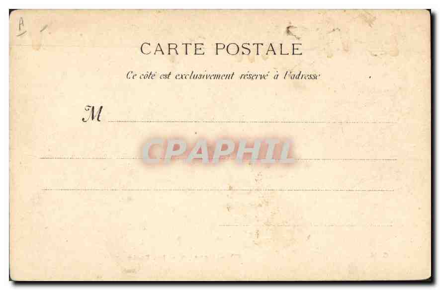 CPA Marseille Les Docks  — Verso