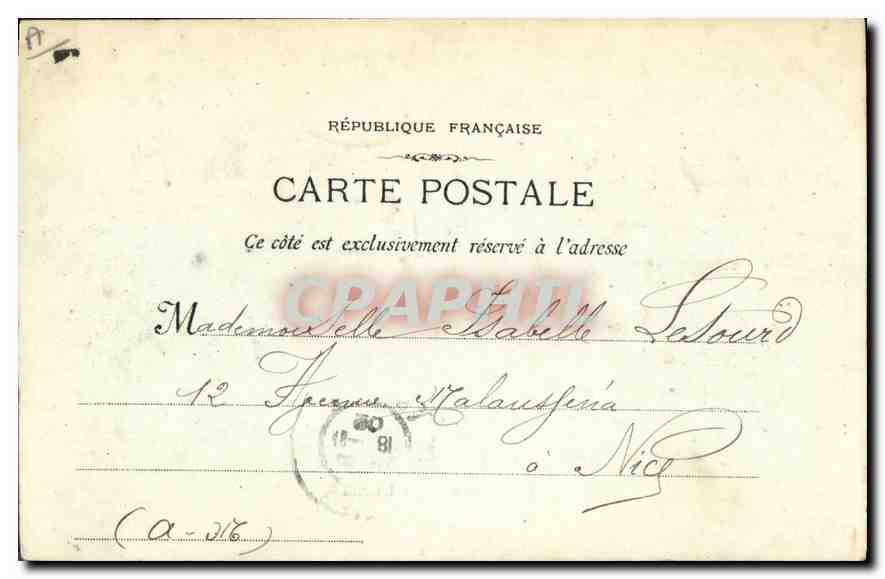 CPA Marseille Les Docks  — Verso