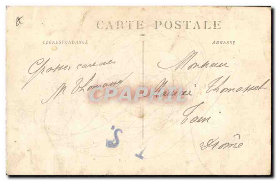 CPA Marseille Torpilleurs dans le Vieux Port Bateaux — Verso