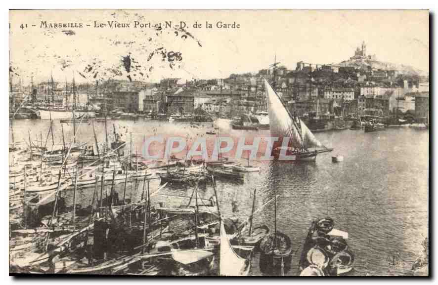 CPA Marseille Le Vieux et N D de la Garde 
