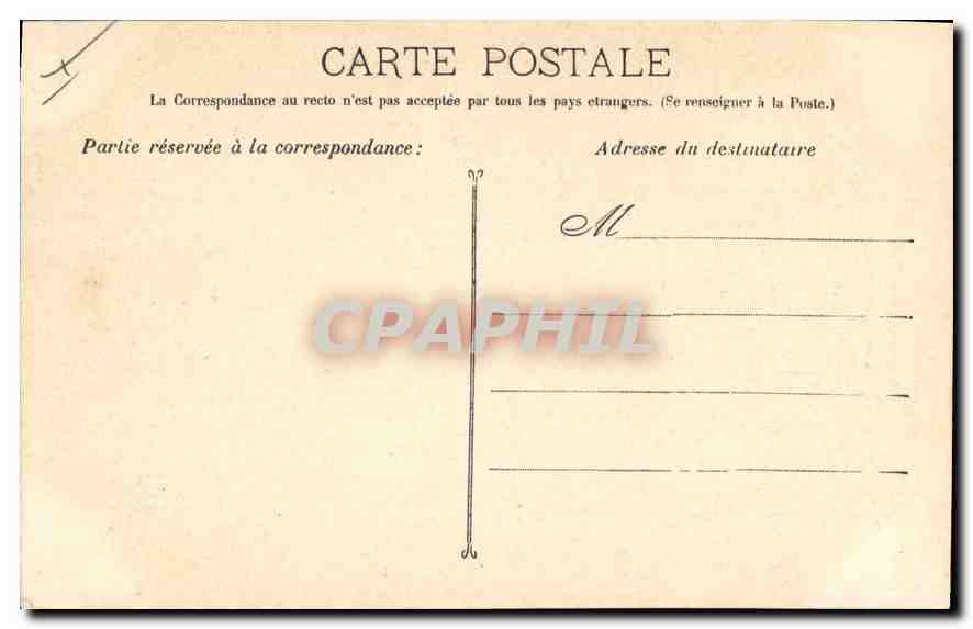 CPA Marseille Entree du Vieux Port  — Verso