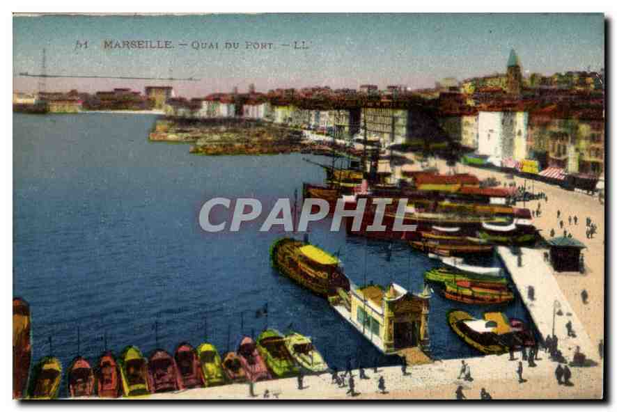 CPA Marseille Quai du Port 