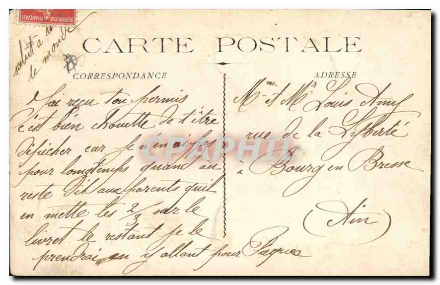 Marseille - Un Coin du Vieux Port — I.C. n°63 — Achterkant
