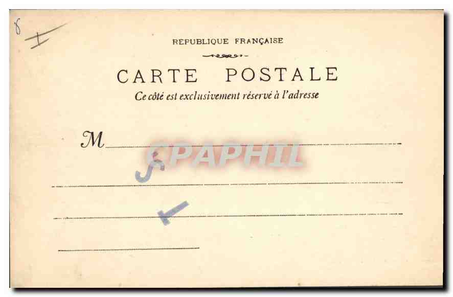 CPA Marseille l'Entree du Vieux Port  — Verso