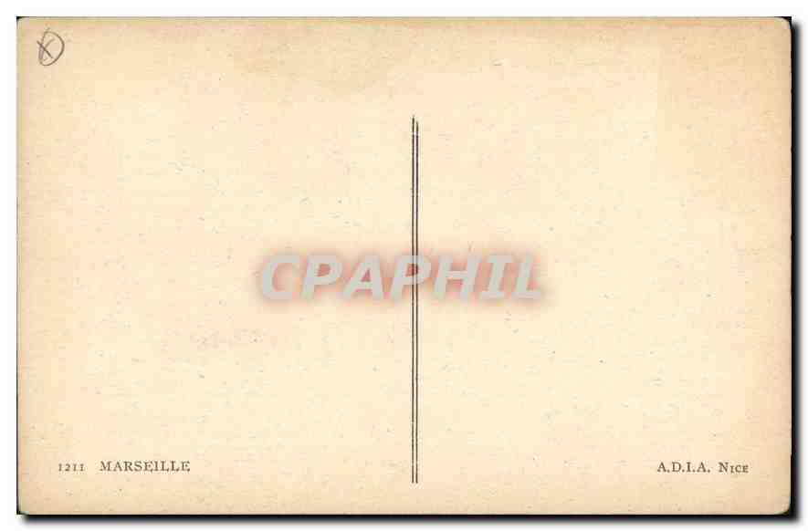 CPA Marseille  — Rückseite