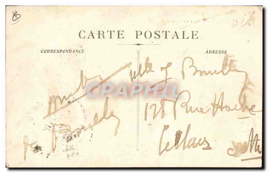 CPA Marseille Interieur du Vieux Port Bateaux — Verso