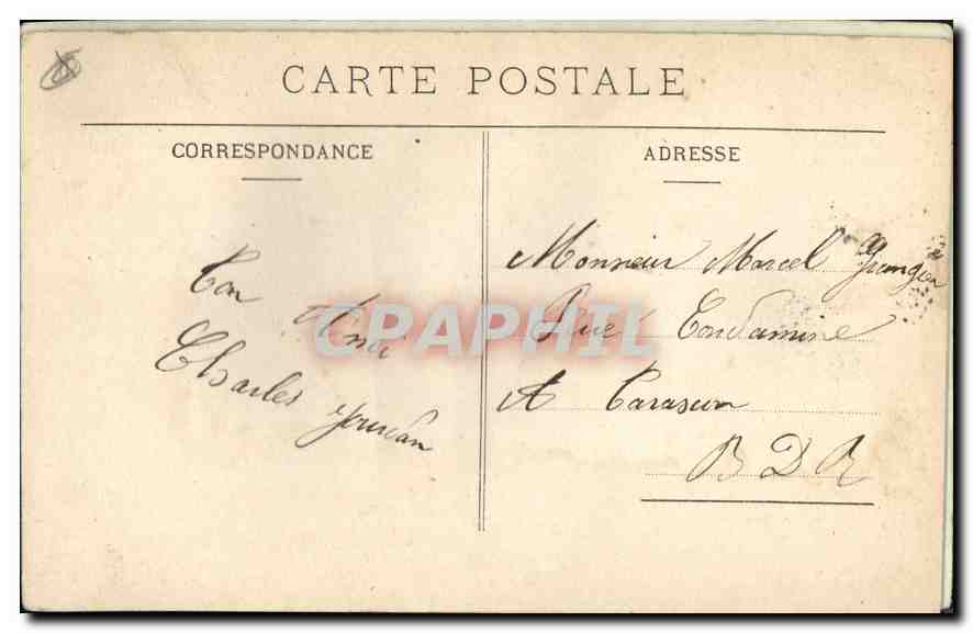 CPA Marseille Le Vieux Port  — Verso