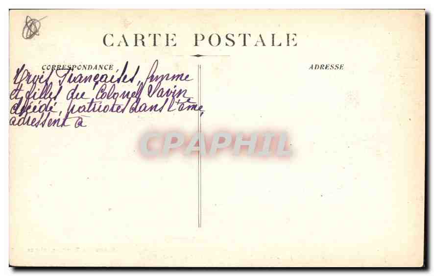 CPA Marseille Le Port Coucher de Soleil  — Rückseite