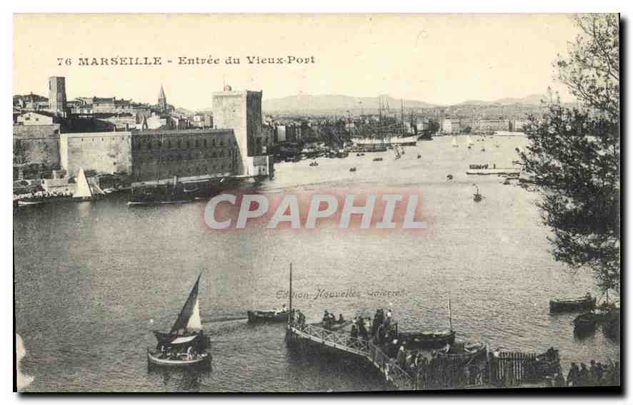 CPA Marseille Entree du Vieux Port 