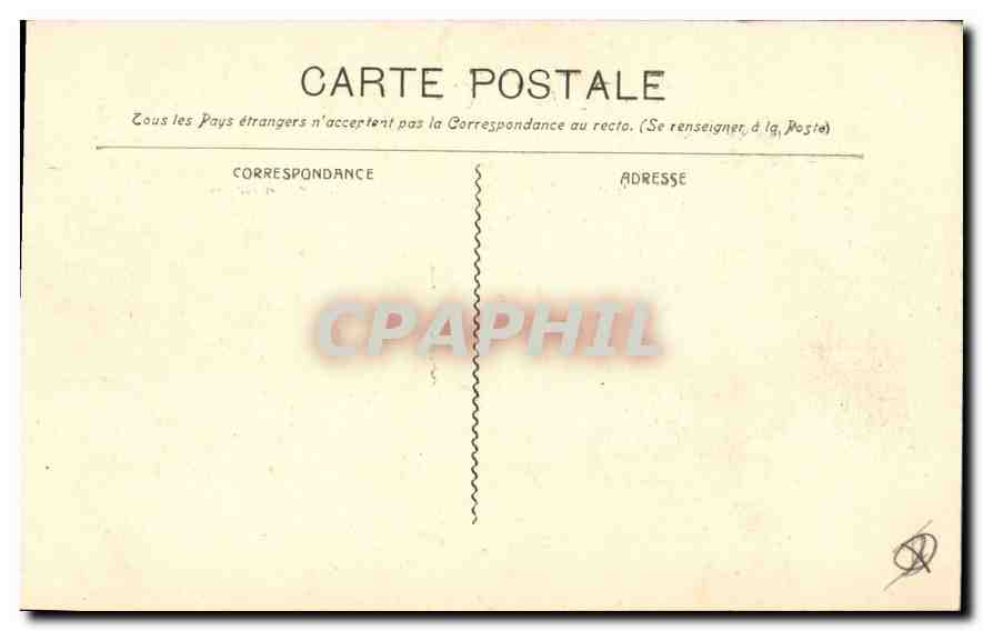 CPA Marseille Entree du Vieux Port  — Verso