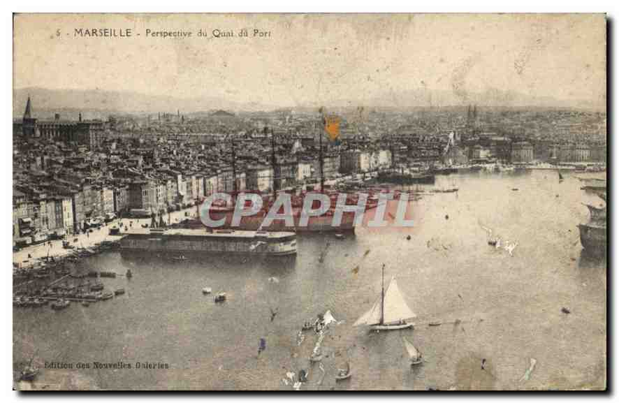 MARSEILLE - Perspektive des Hafendamms — Ausgabe der Nouvelles Dalieries