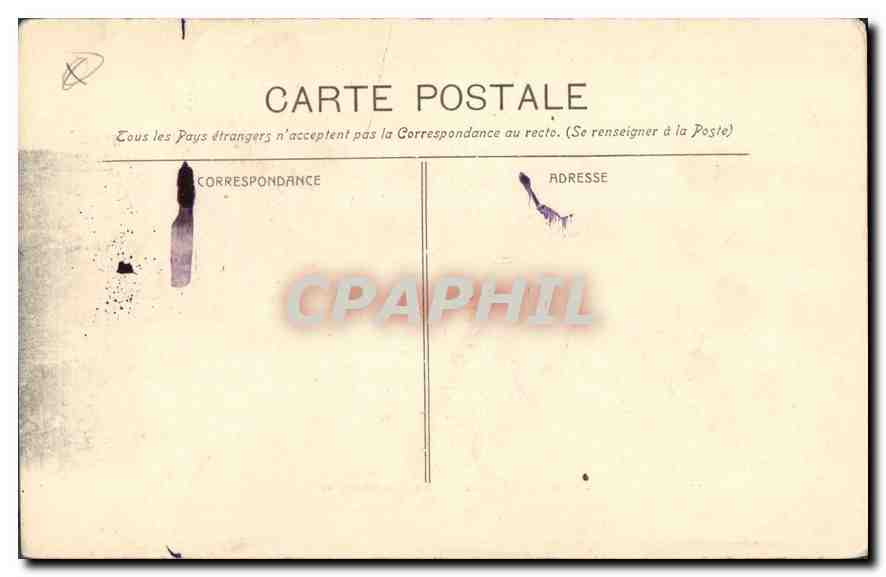 CPA Marseille Entree du Vieux Port  — Verso